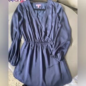 Lilly Pulitzer silk navy blue dress